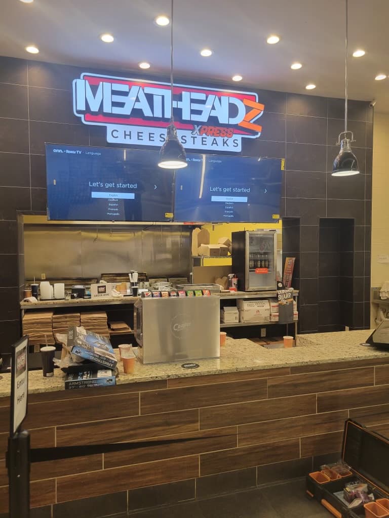 Meatheadz Cheesesteak commercial kitchen build by The5thwall — completed fit-out on opening day